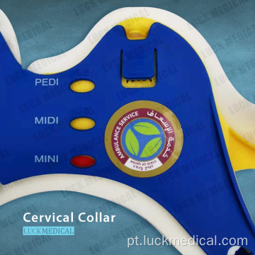 Suporte de pescoço duro de colar cervical ajustável